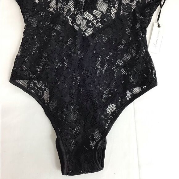 Lovers+Friends Black Mesh Second Nature Lace Body Suit Size S - Picture 5 of 12
